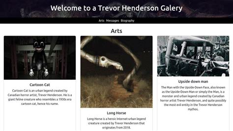 trevor henderson|trevor henderson website.